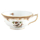 Herend Rothschild Bird Brown Border Tea Cup Cup & Saucer Set, alternate view
