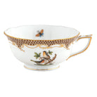 Herend Rothschild Bird Brown Border Tea Cup Cup & Saucer Set, alternate view