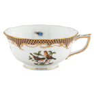 Herend Rothschild Bird Brown Border Tea Cup Cup & Saucer Set, alternate view