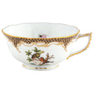 Herend Rothschild Bird Brown Border Tea Cup Cup & Saucer Set, alternate view