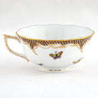 Herend Rothschild Bird Brown Border Tea Cup Cup & Saucer Set, alternate view