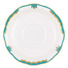 Hand-painted Herend Tea Saucer Cup & Saucer Set in fine porcelain, 6in D, on a white background
