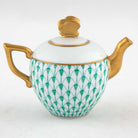 Herend Teapot Figurine – Green, alternate view