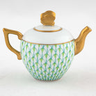 Herend Teapot Figurine – Key Lime, alternate view