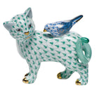 Herend The Odd Couple Figurine porcelain figurine painted in the Green-Blue fishnet pattern