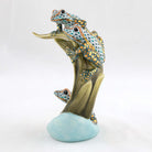 Herend Three Tree Frogs on Palm Figurine — additional view