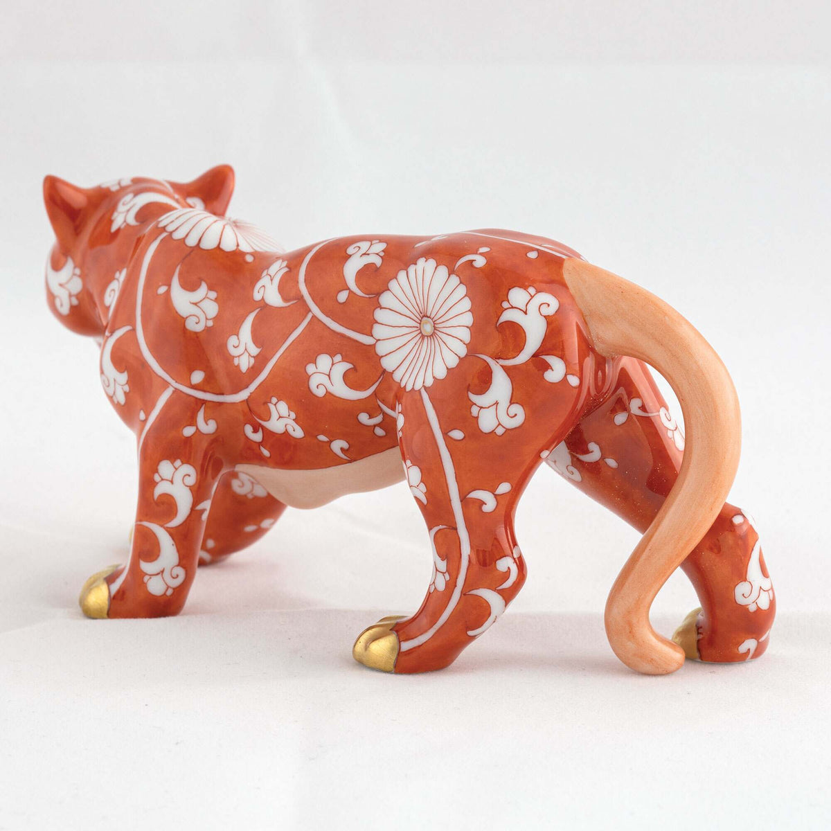 Herend Tiger Figurine, alternate view