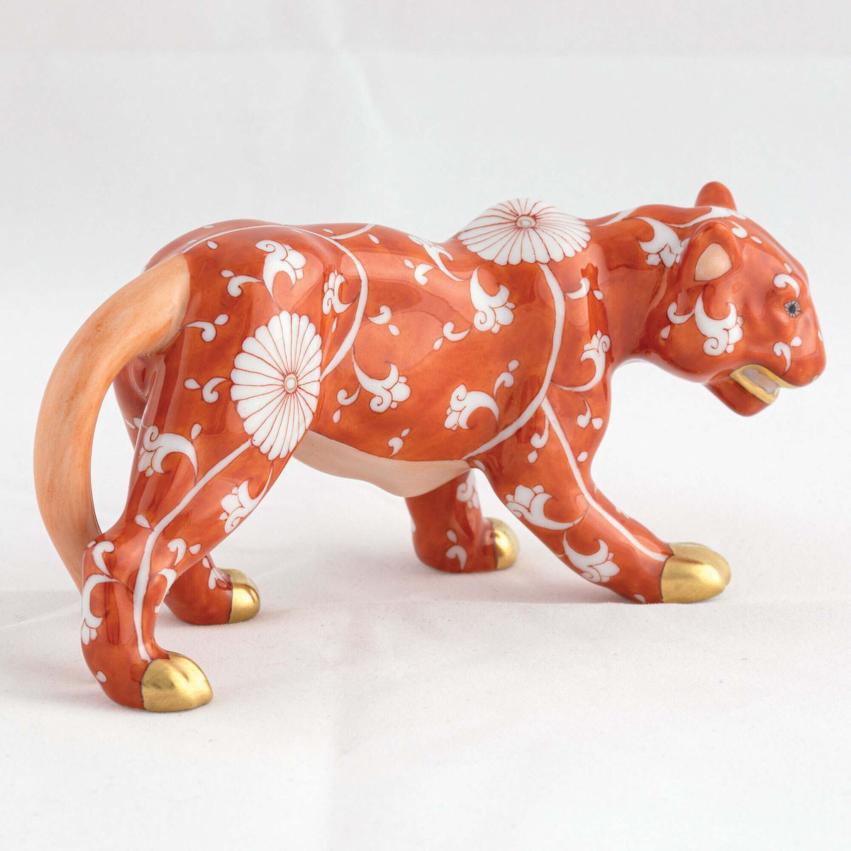 Herend Tiger Figurine, alternate view