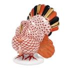 Herend Tom Turkey Figurine porcelain figurine painted in the Rust fishnet pattern
