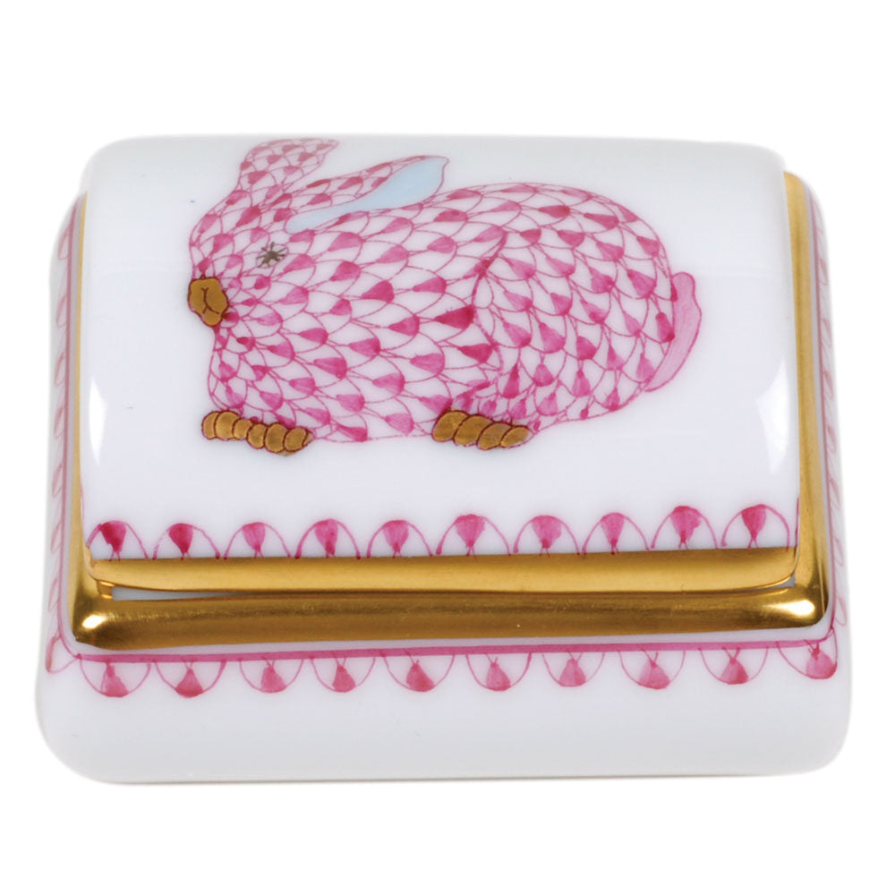 Tooth Fairy Box in hand-painted Raspberry porcelain by Herend of Hungary