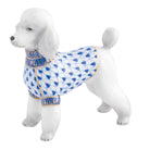 Sapphire fishnet Toy Poodle Figurine figurine, hand-painted Herend porcelain with 24k gold accents