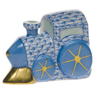 Hand-painted Herend Train Figurine in fine porcelain, 2in L X 1.5in H, on a white background