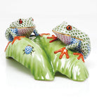 Herend Tree Frogs on Leaf Figurine — additional view