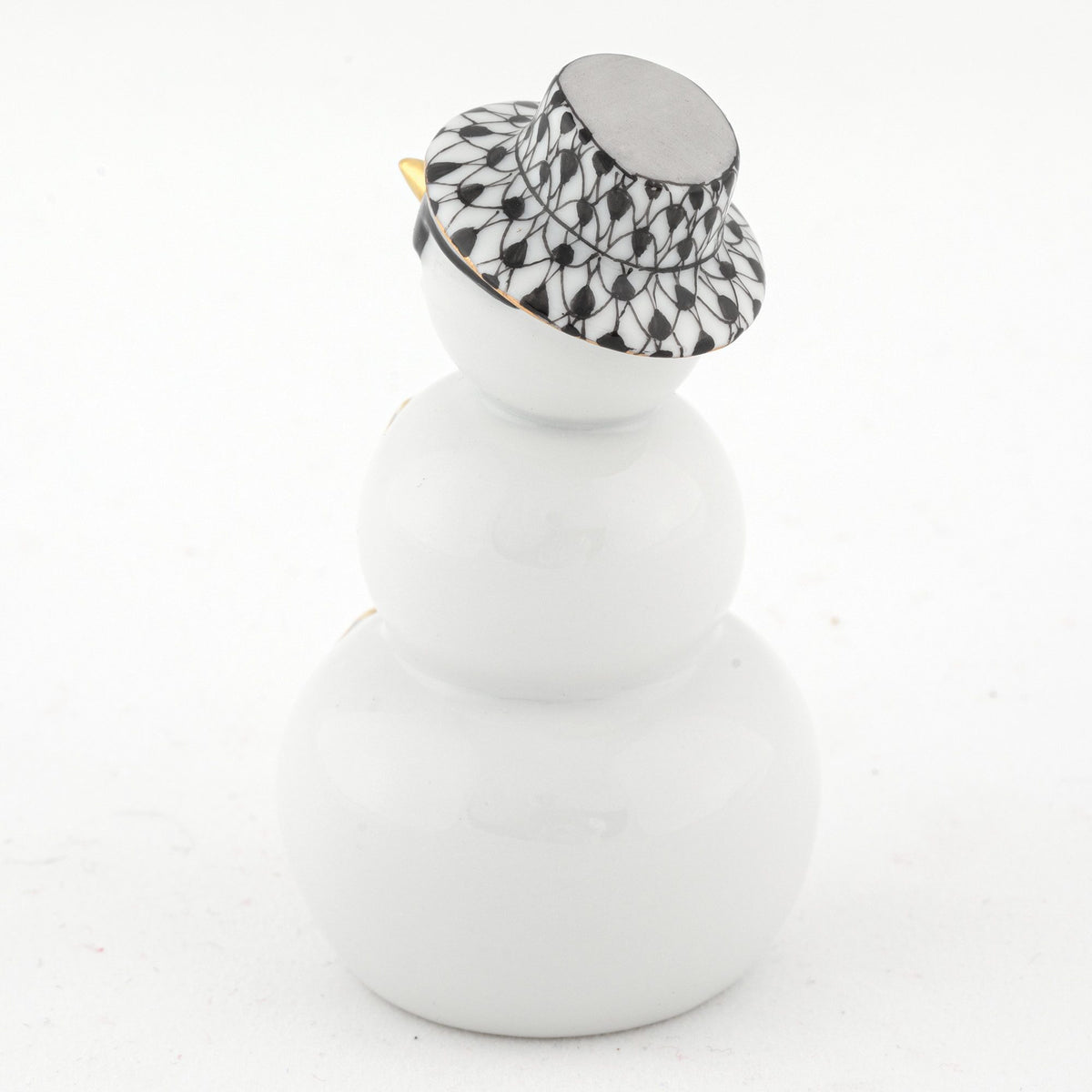 Herend Tropical Snowman Figurine – Black, alternate view