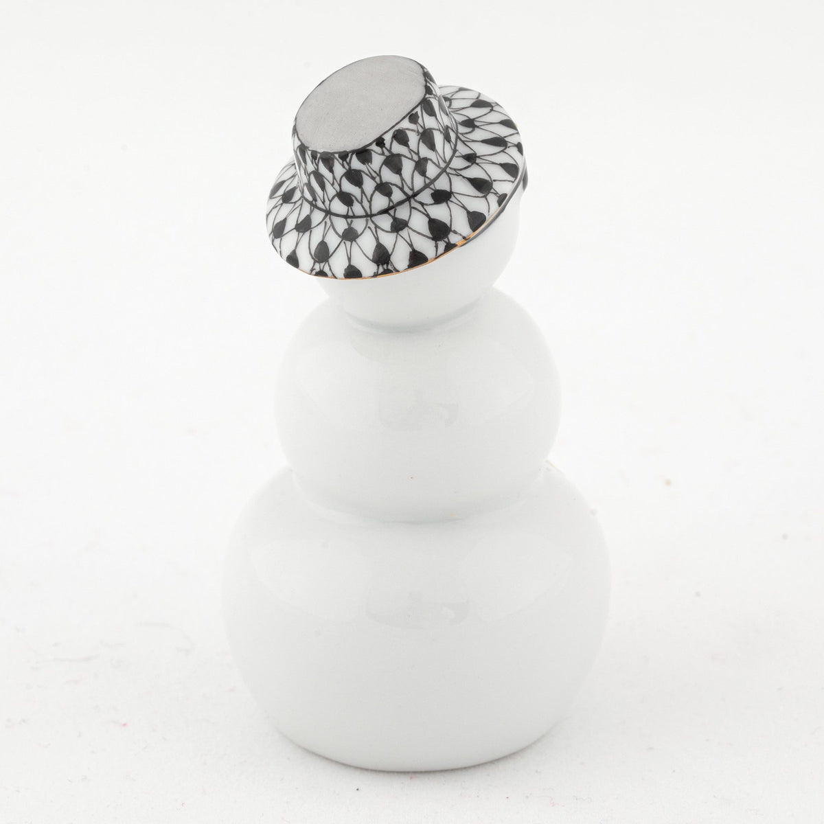 Herend Tropical Snowman Figurine – Black, alternate view
