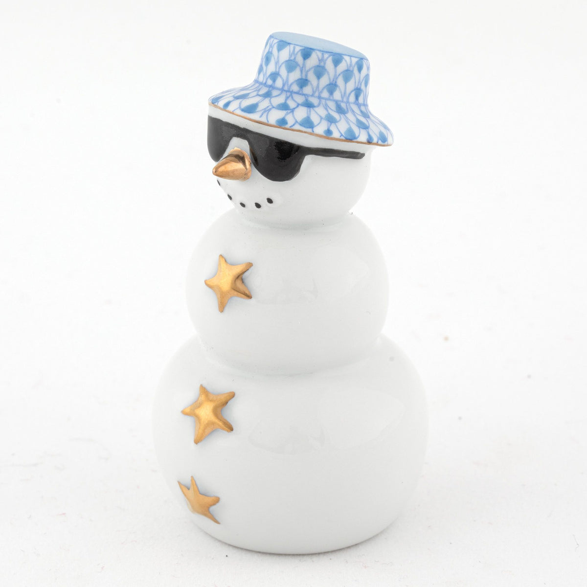 Herend Tropical Snowman Figurine – Blue, alternate view