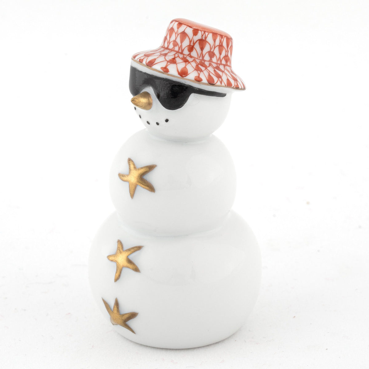 Herend Tropical Snowman Figurine – Rust, alternate view