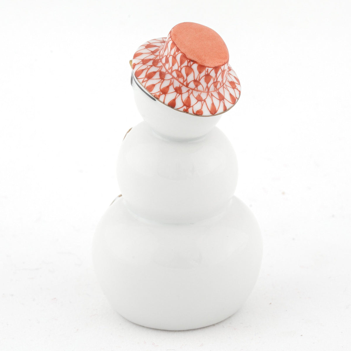 Herend Tropical Snowman Figurine – Rust, alternate view