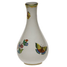 Hand-painted Herend Vase in fine porcelain, 6.5in H, on a white background