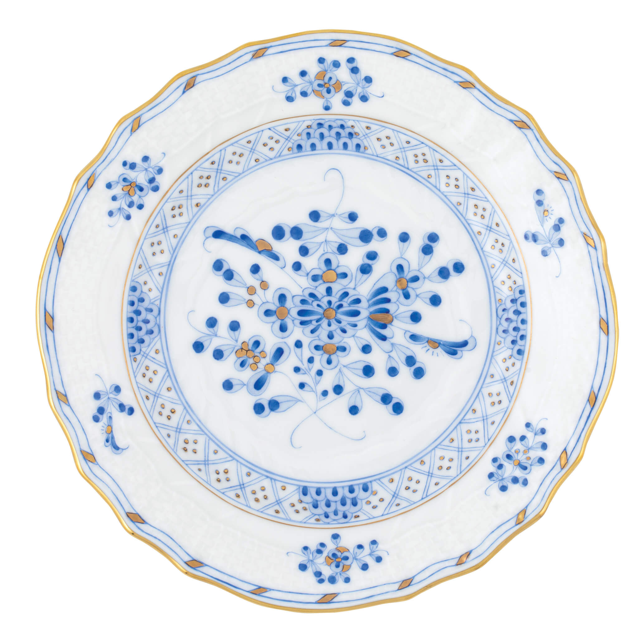 Herend Waldstein Bread and Butter Plate in Multicolor - Hand-painted Hungarian porcelain by Herend. Paris Tableware.