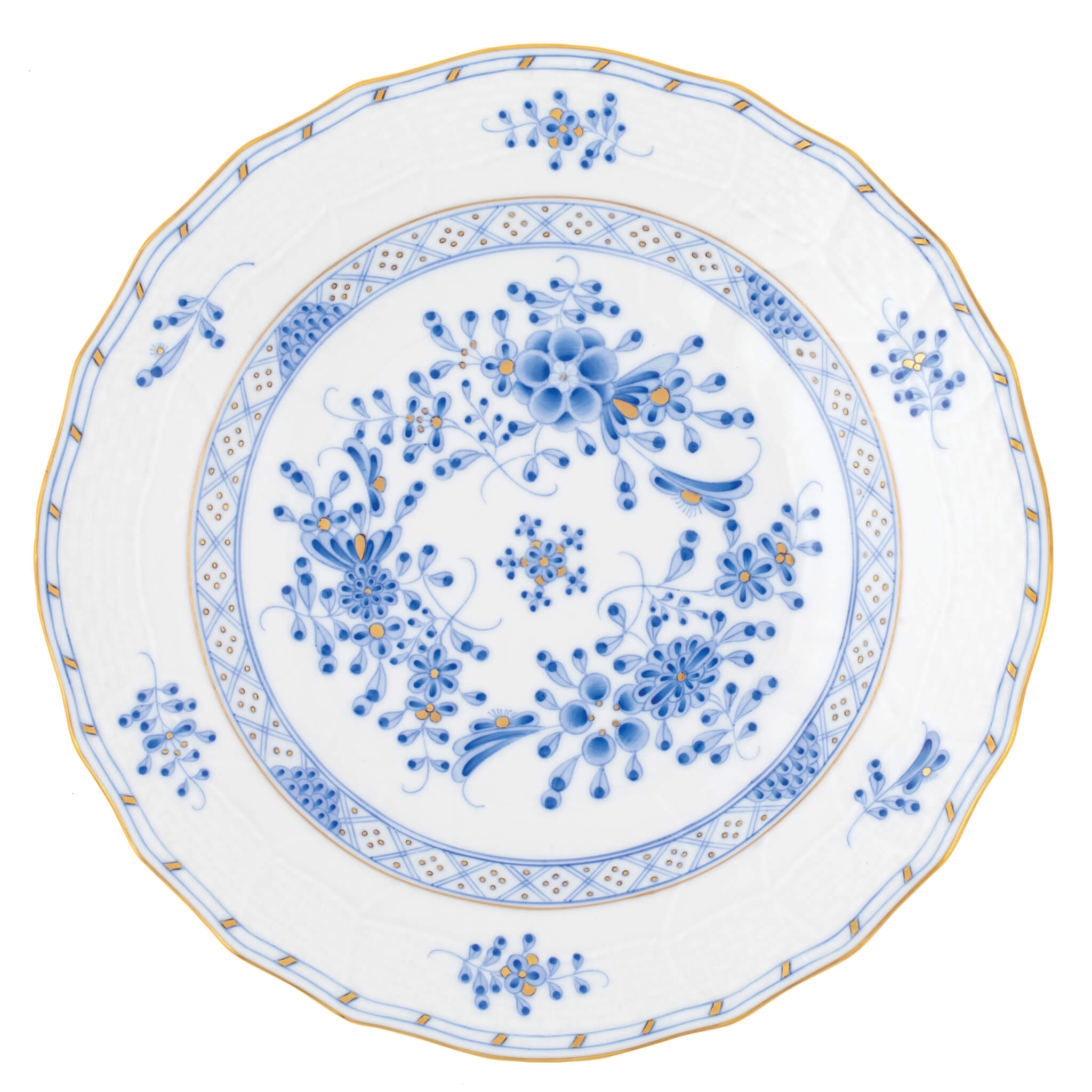 Herend Waldstein Dessert Plate in Multicolor - Hand-painted Hungarian porcelain by Herend. Paris Tableware.