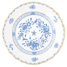Hand-painted Herend Waldstein Dinner Plate in fine porcelain, 10.5in D, on a white background