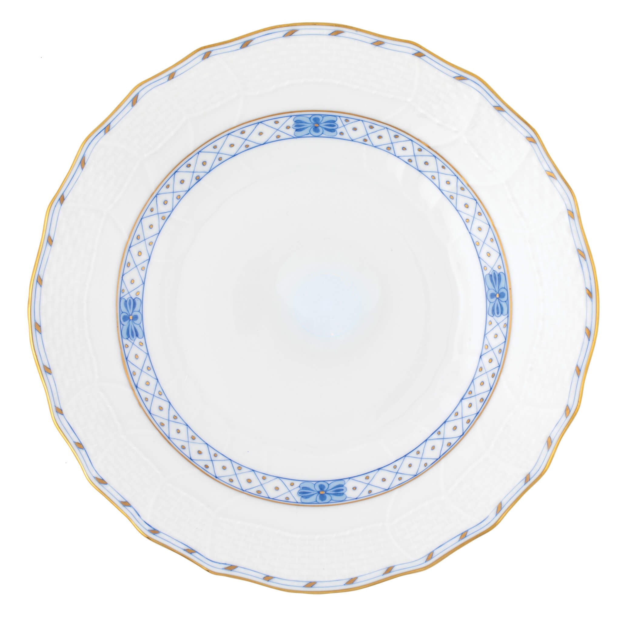 Herend Waldstein Garland Dessert Plate in Multicolor - Hand-painted Hungarian porcelain by Herend. Paris Tableware.