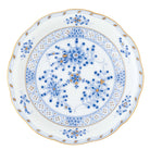 Hand-painted Herend Waldstein Tea Saucer in fine porcelain, 6in D, on a white background