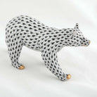 Herend Walking Bear Figurine – Black, alternate view