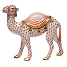 Herend Wandering Camel Figurine porcelain figurine painted in the Rust fishnet pattern