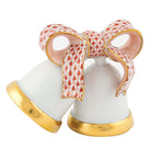 Herend Wedding Bells Figurine porcelain figurine painted in the Rust fishnet pattern