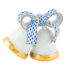 Wedding Bells Figurine in hand-painted Sapphire porcelain by Herend of Hungary