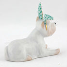 Herend Westie with Bunny Ears Figurine – Green, alternate view