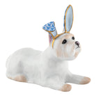 Herend Westie with Bunny Ears Figurine porcelain figurine painted in the Blue fishnet pattern