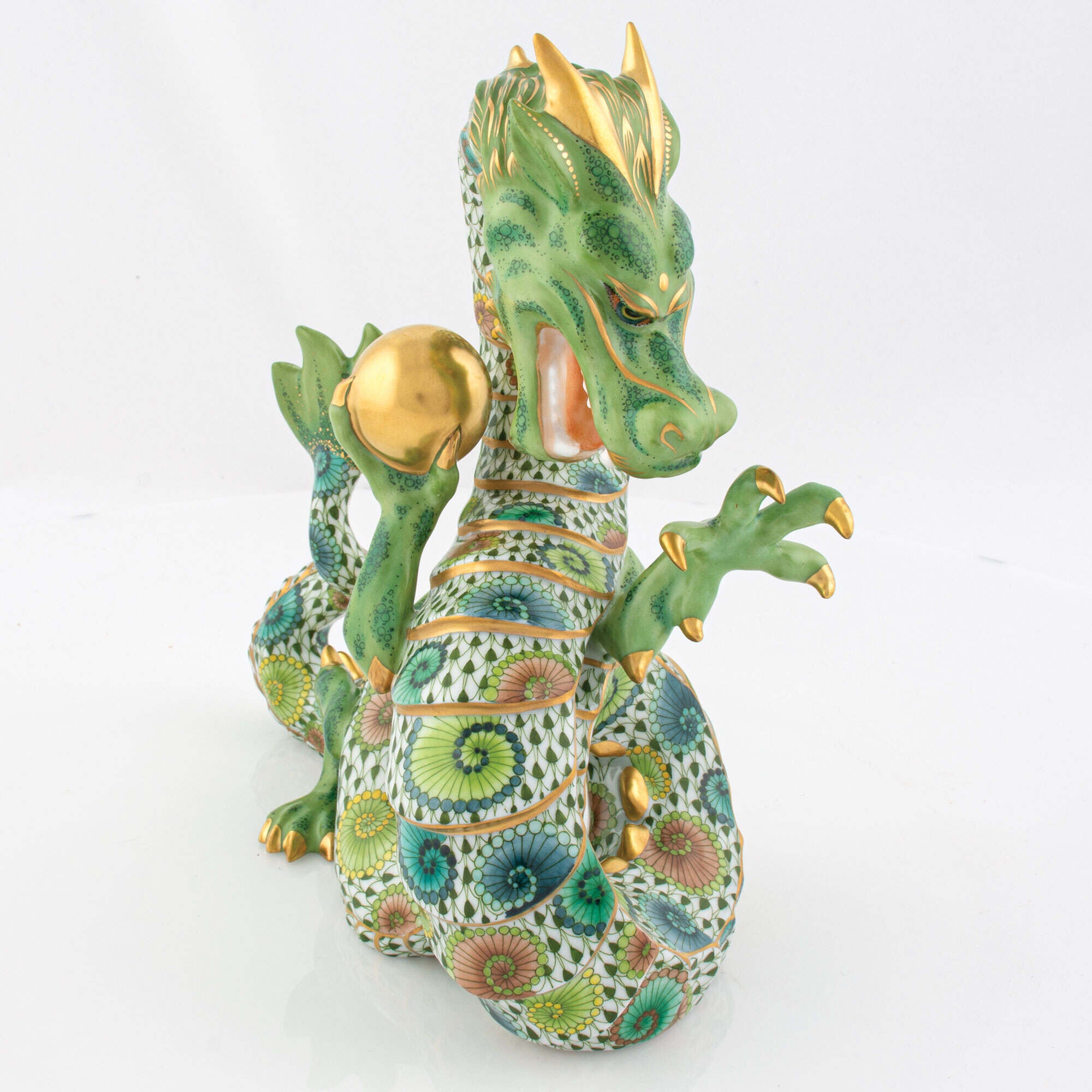 Herend Whirlwind Dragon Figurine — additional view
