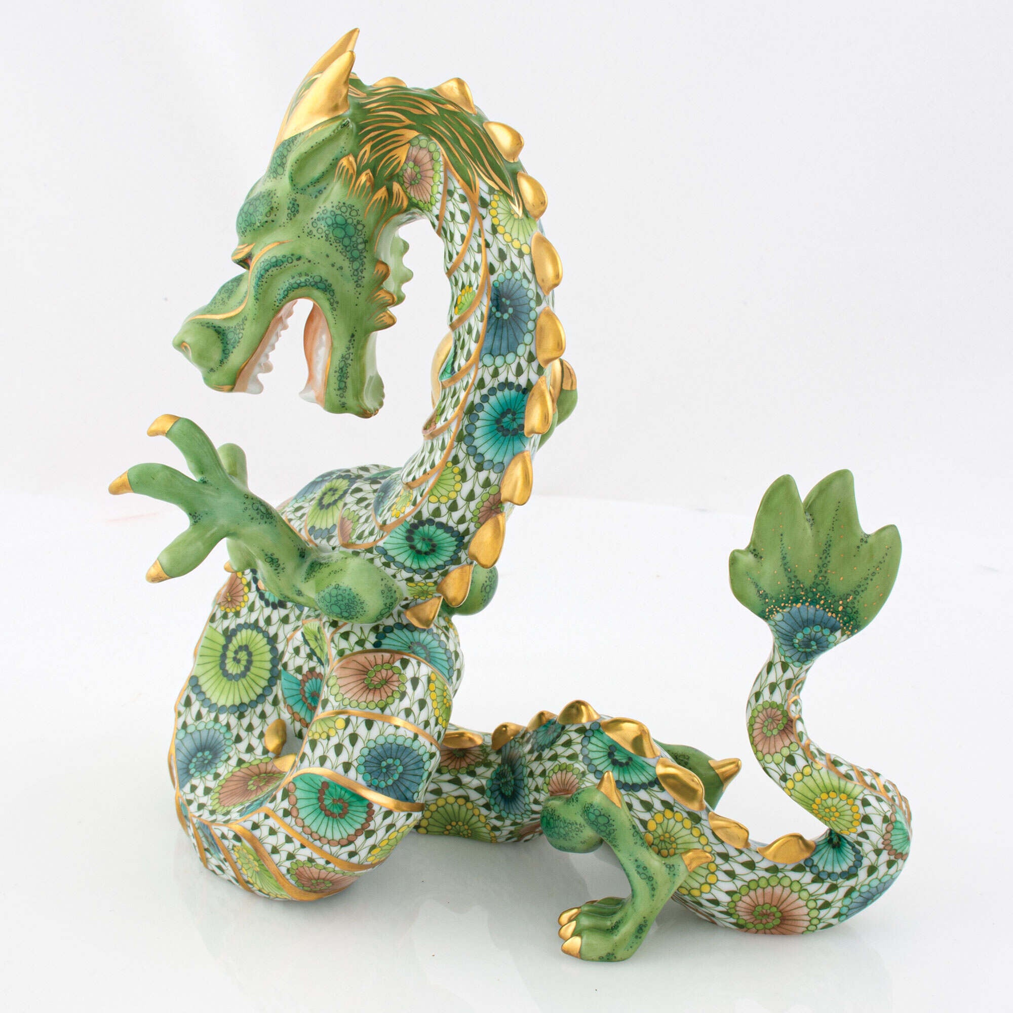 Herend Whirlwind Dragon Figurine — additional view