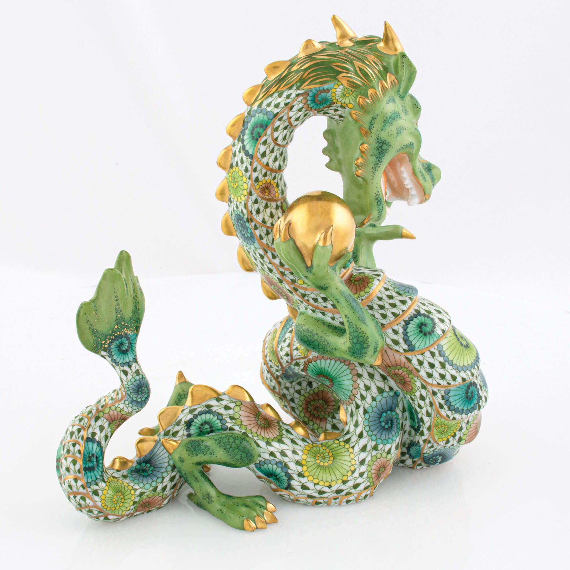 Herend Whirlwind Dragon Figurine — additional view