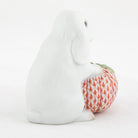 Herend White Autumn Bunny Figurine, alternate view