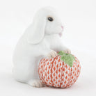 Herend White Autumn Bunny Figurine, alternate view