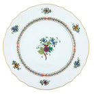 Hand-painted Herend Windsor Garden Dinner Plate in fine porcelain, 10.5in D, on a white background