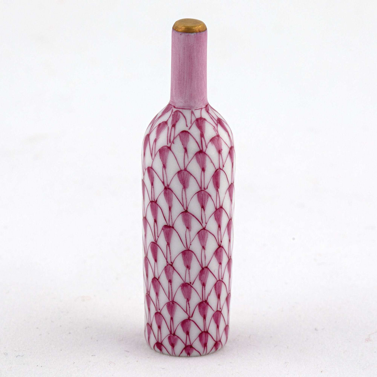 Herend Wine Bottle Figurine – Raspberry, alternate view