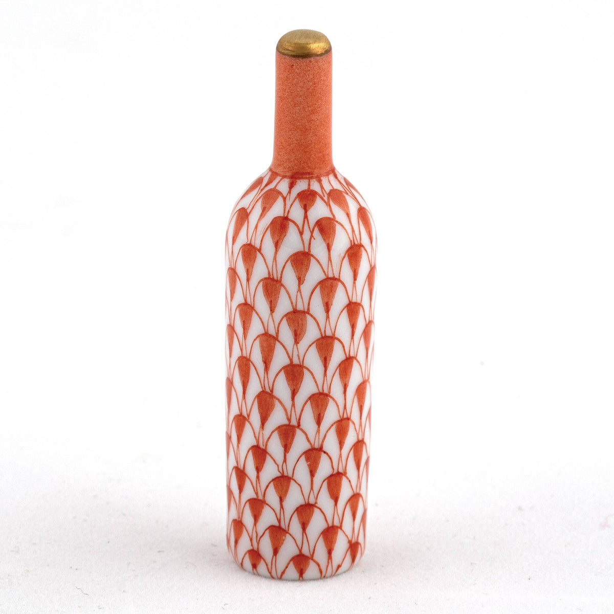 Herend Wine Bottle Figurine – Rust, alternate view