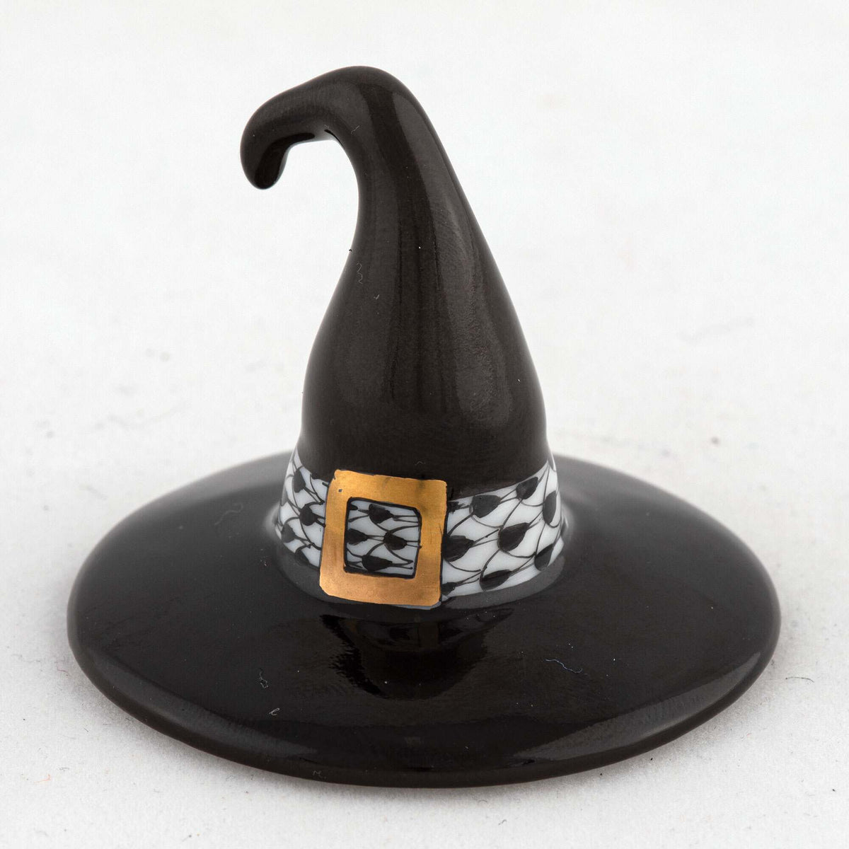 Herend Witch Hat Figurine – Black, alternate view