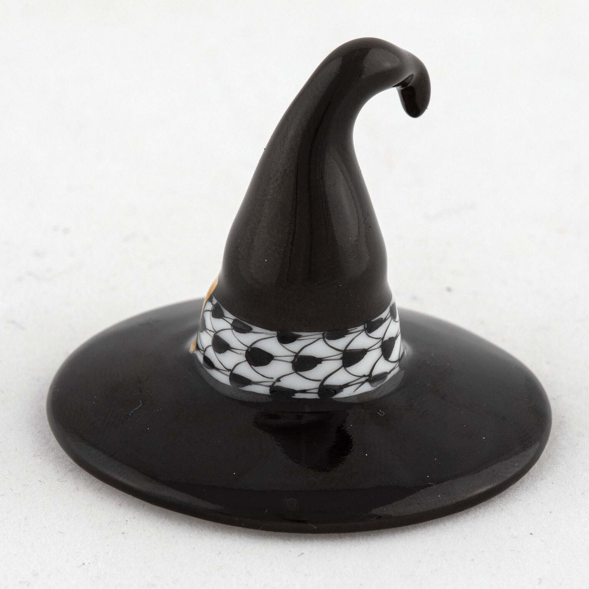 Herend Witch Hat Figurine – Black, alternate view