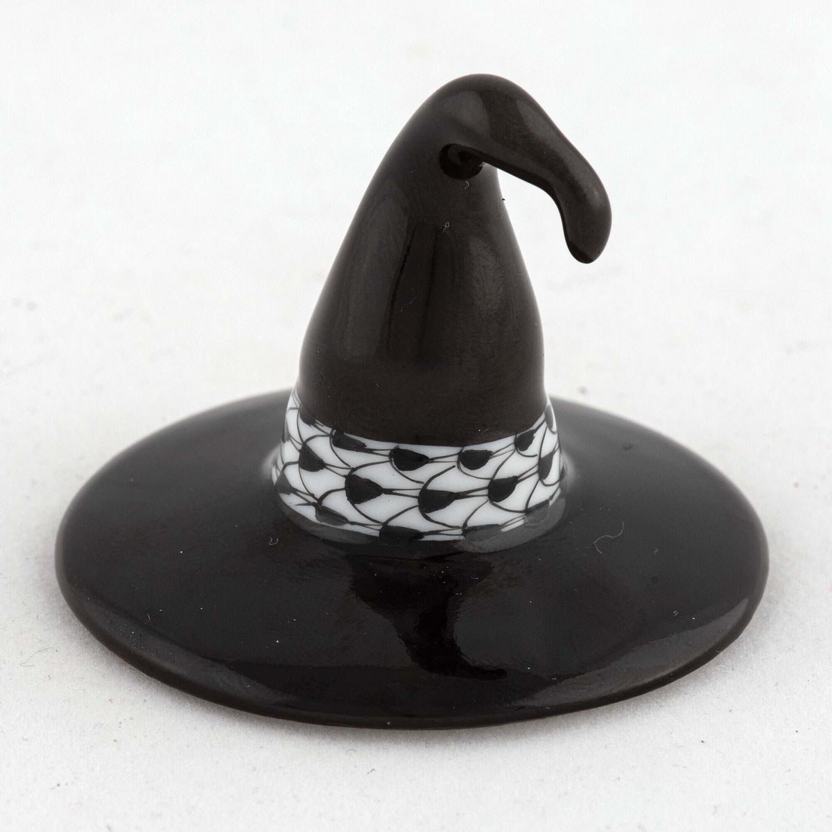 Herend Witch Hat Figurine – Black, alternate view