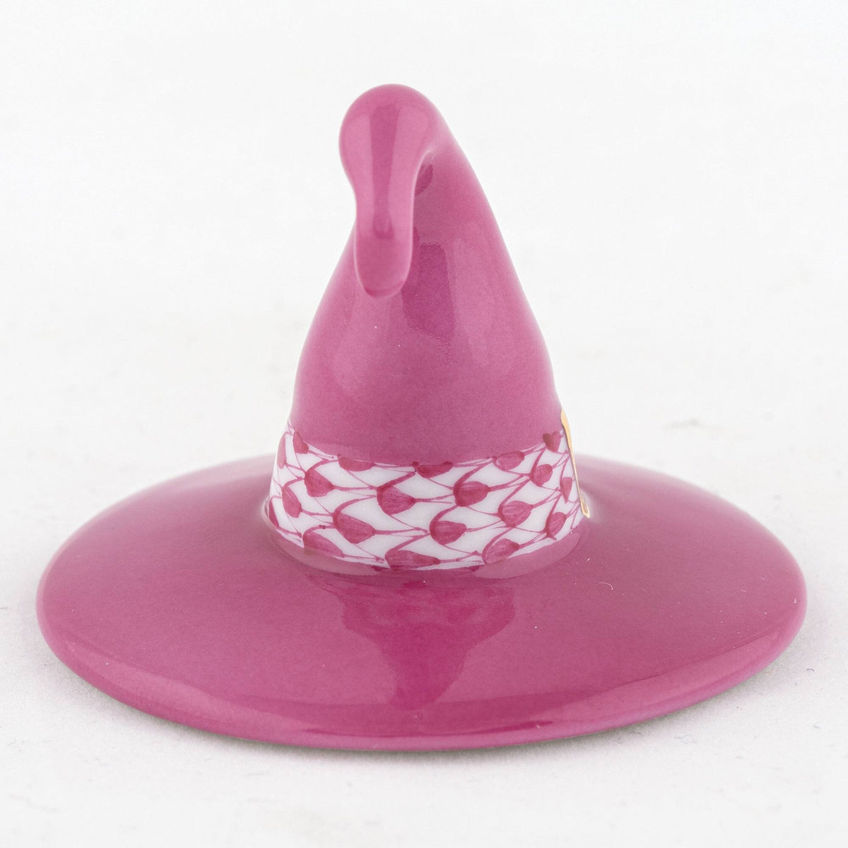 Herend Witch Hat Figurine – Raspberry, alternate view