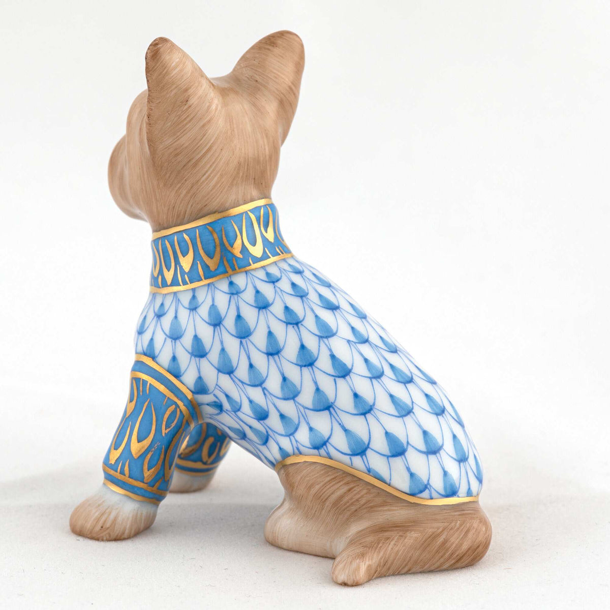 Herend Yorkshire Terrier Figurine – Blue, alternate view