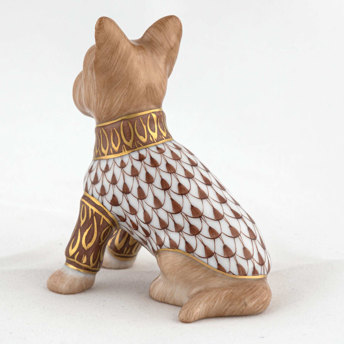 Herend Yorkshire Terrier Figurine – Chocolate, alternate view