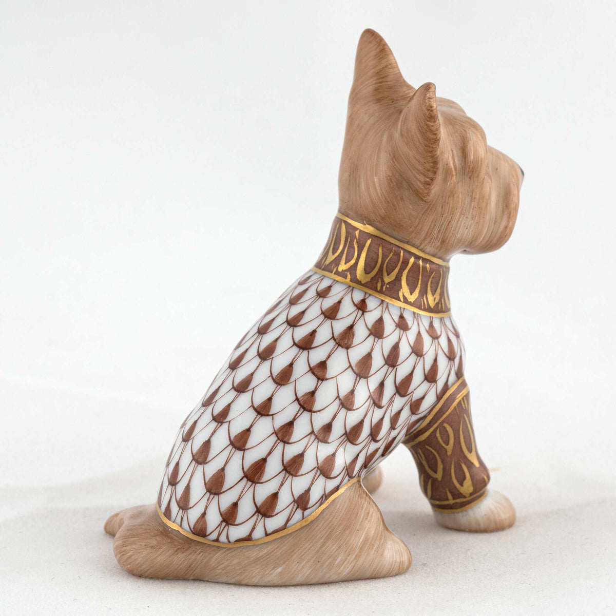 Herend Yorkshire Terrier Figurine – Chocolate, alternate view