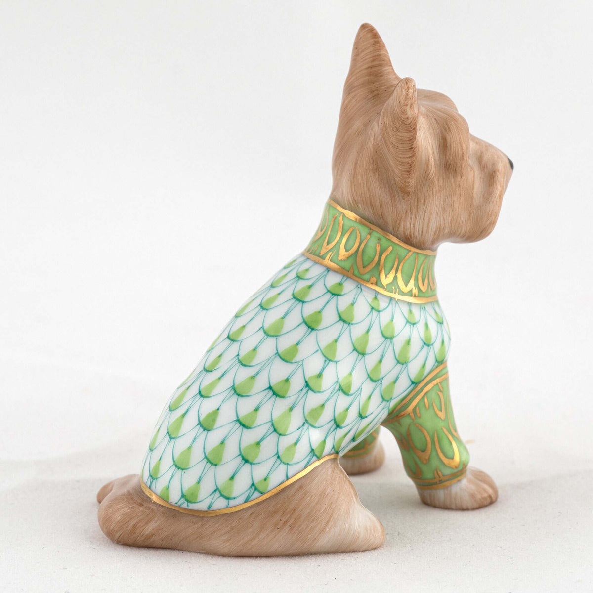 Herend Yorkshire Terrier Figurine – Key Lime, alternate view